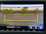 カラービジョンとガイド線で見やすい視点切替式のバックモニター。