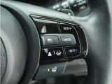 ◆アダプティブクルーズコントロール◆予め設定した車速内でクルマが自動的に加減速。前走車との適切な車間距離を維持しながら追従走行します。【LKAS】車線維持支援システムでステアリング操作を支援。