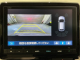 リバースギアに入れるだけで後方の表示へ切り替わります。夜間や雨の日の駐車も楽になりますよ。