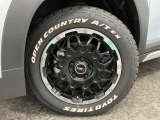 【特別装備】レアマイスターアルミホイール・オープンカントリー装着。カッコいいデザインですので、運転が楽しくなりますよ。。
