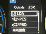 【プリクラッシュセーフティ】前方の車両等を検知し、衝突しそうな時は警報で注意を促し、ブレーキを踏む力をサポート。ブレーキを踏めなかった場合は衝突被害軽減ブレーキが作動、衝突回避をサポートします。