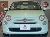 当店にて内外装クリーニングを実施。清潔感のある状態で展示しております。 FIAT500らしい愛らしいフロントフェイス。ミントグリーンとの組み合わせが印象的です。