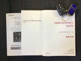 取扱説明書 メンテナンスノート キーは2本です。