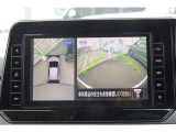 ナビの大画面でアラウンドビューモニター(全周囲カメラ)の映像を確認できます! 車全体と周囲の状況を見ることができるので簡単に駐車ができます♪