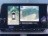 【アラウンドビューモニター】このように真上から見下ろしたような映像が映し出されるため駐車やバックが苦手な方でも安心して行うことが可能となります!!