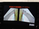 パノラミックビューモニターをサイドモニターに切り替えた時の表示です。