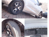 タイヤやホイールの状態も事前に確認できます。