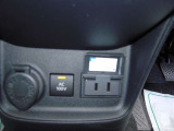 非常時やキャンプなどに役立つAC100Vコンセント付きです。