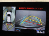 パノラミックビューモニターをバックモニターに切り替えた時の表示です。