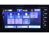 Bluetooth音楽やワンセグTVなど多彩な音楽ソースをご利用できます。