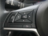 ハンドルにオーディオ操作用スイッチを備え、手を放さずに操作可能。安全性と利便性を両立しています。