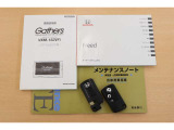メンテナンスノート・車両説明書・スペアキーもございます。