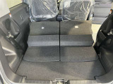 すべて倒すことでさらに広い空間になり、たくさんの荷物を載せることができます!