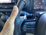マニュアル車のような感覚で、ワインディングロードでも車を操れるパドルシフト付きです。長い下り坂でのエンジンブレーキや、高速道路の合流の際の加速も思いのままに操ることができ楽しめます