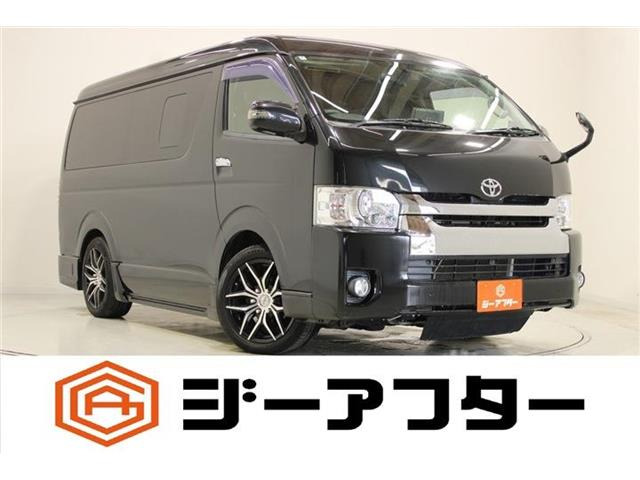 ハイエース 2.7 GL ロング ミドルルーフ 4WD 後席モニター 禁煙車