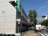 吹田郵便局の前を通り過ぎ