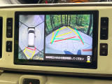 【パノラマモニター】専用のカメラにより、上から見下ろしたような視点で360度クルマの周囲を確認することができます☆死角部分も確認しやすく、狭い場所での切り返しや駐車もスムーズに行えます。