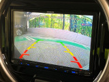 【バックカメラ】駐車時に後方がリアルタイム映像で確認できます。大型商業施設や立体駐車場での駐車時や、夜間のバック時に大活躍!運転スキルに関わらず、今や必須となった装備のひとつです!