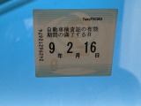 次回の車検日になります。こちらのステッカーをご確認ください。