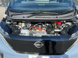 電気自動車ですのでモータールームです。20kwhのバッテリーを搭載しています。