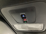緊急通報ボタンは天井にあります。運転中の体調不良や、エアバッグの作動しない事故の際には押してください。
