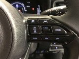 ステアリングスイッチ付き。前方から目を離すことなく操作することが可能です。
