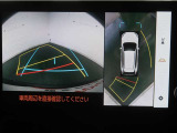 パノラミックビューモニター付きです。車両を上から見た様な映像を画面に表示。運転席からの目視だけでは見にくい、車両周辺の状況をリアルタイムでしっかり確認出来ます。