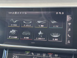 MMI コントロールパネル。シンプルなデザインのメニューなどによって優れた操作性を実現しています。ハプティック技術という振動装置がタッチパネルに付加されており押すと指先に振動のアンサーバックがあります