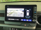 便利な3ビュー切り替え、ガイド線表示付きのバックカメラです!後退時、後方の視界をサポートします!