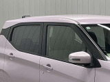 プラスチックバイザーがない分デザインもすっきり★洗車の時の窓拭きもラクラクです!