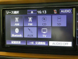 各種オーディオの切替ができますよ!!お手持ちのスマートフォンと接続しお気に入りの音楽を再生することができますよ!!