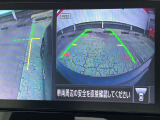 左サイドカメラとフロントカメラ運転席から死角となりやすい車両左前部分や前方部分もバッチリ見えます♪