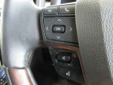 ステアリングスイッチは前方から目を離すことなく操作することが可能。わき見運転の防止に。