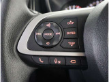 ステアリングスイッチ付き。前方から目を離すことなく操作することが可能です。