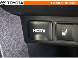 HDMI端子対応のデジタル機器をつないで、映像や音楽を車内でも再生することができます。