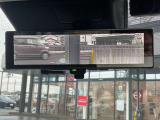 インテリジェントルームミラーです。人や物で視界が遮られてても、車体後部のカメラ映像に切り替えることにより、クリアな後方視界を実現しています。