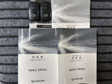取扱説明書、メンテナンスノート、スペアキー付です。