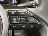 ステアリング右側のスイッチになります。全車追従機能付きクルーズコントロールが付いているので長距離運転でも快適に運転できます♪