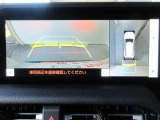 車両を上から見たような映像をディスプレイオーディオ画面に表示するパノラミックビューモニター