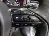 ステアリング右側には、運転支援機能を手元で操作できるスイッチ類を配置しています
