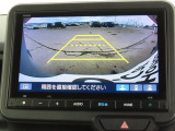 リアワイドカメラシステム!従来の視野に加えて、後方側方を約180&deg;まで見えるワイドビューと、後方を真上から見たような視野で駐車時などに便利なトップダウンビューの3つの視野があります!