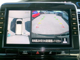 アラウンドビューモニター。クルマを上空から見下ろしているかのような映像で、駐車の際、周囲の安全を確認できます!