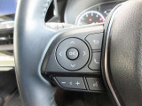 ステアリングスイッチは前方から目を離すことなく操作することが可能。わき見運転の防止に。