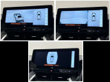 前進時も画像で安全確認!サイドクリアランスビュー表示中に、旋回時の運転操作に合わせて斜め後方から見たような画像を表示!右左折時の安全確認や縁石乗り上げ防止をサポート!