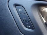 【シートメモリー】好みのシート位置を記憶させ、一度設定してしまえば乗車するたび微調整するということがなくなり便利です♪