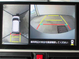 車両を上から見たような映像をディスプレイオーディオ画面に表示するパノラミックビューモニター