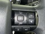 ステアリングスイッチ付き。前方から目を離すことなく操作することが可能です。
