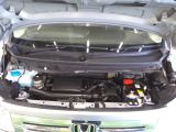 自慢のエンジンはパワードbyHONDAです。精度とバランスにこだわって、低回転からスムースなパワーを発揮します。