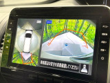 【アラウンドビューモニター】専用のカメラにより、上から見下ろしたような視点で360度クルマの周囲を確認することができます☆死角部分も確認しやすく、狭い場所での切り返しや駐車もスムーズに行えます。