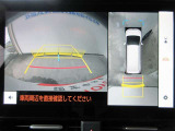 車両を上から見たような映像をディスプレイオーディオ画面に表示するパノラミックビューモニター